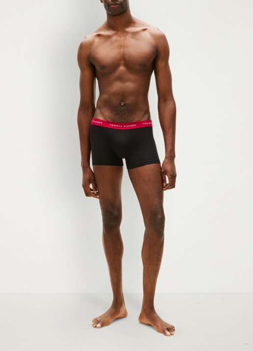 Tommy Hilfiger Boxershorts met logoband in 3-pack - voorkant 2 rood