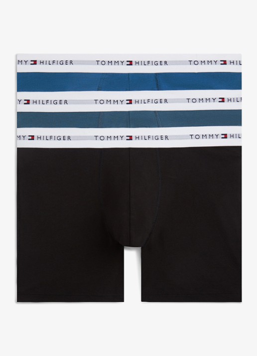 Tommy Hilfiger Boxershorts met logoband in 3-pack - voorkant 5 multicolor