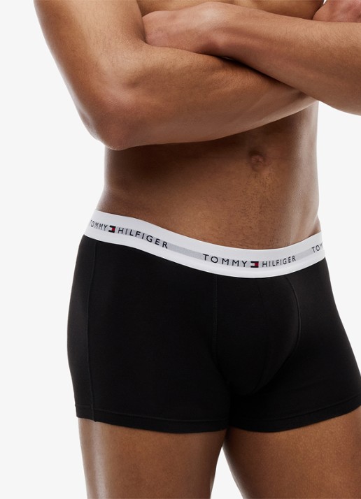 Tommy Hilfiger Boxershorts met logoband in 3-pack - detail 4 zwart