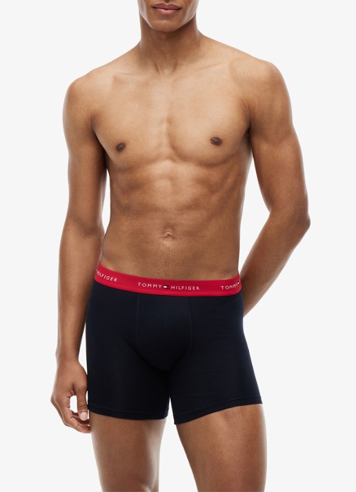 Tommy Hilfiger Boxershorts met logoband in 3-pack - detail 3 zwart
