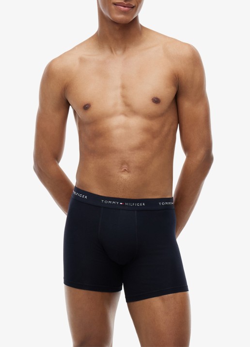 Tommy Hilfiger Boxershorts met logoband in 3-pack - detail 4 zwart