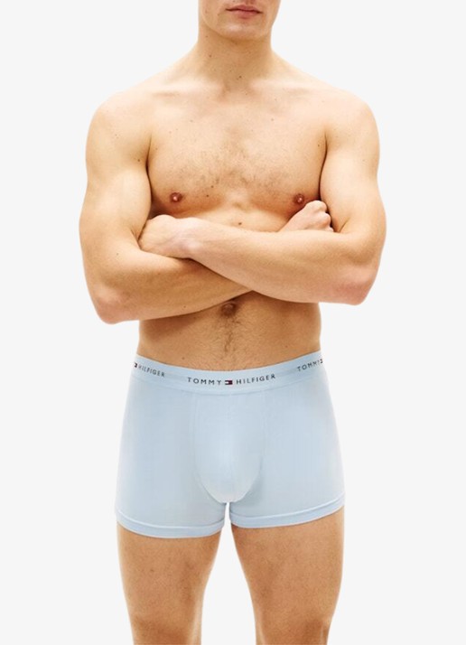 Tommy Hilfiger Boxershorts met logoband in 3-pack - detail zwart