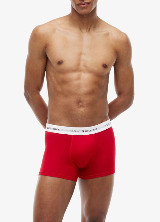 Tommy Hilfiger Boxershorts met logoband in 3-pack - detail 3 rood