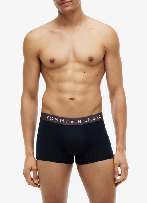 Tommy Hilfiger Boxershorts met logoband in 3-pack - detail 2 donkerblauw