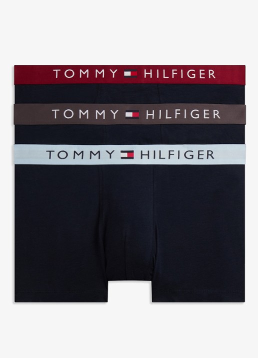 Tommy Hilfiger Boxershorts met logoband in 3-pack - detail 3 donkerblauw