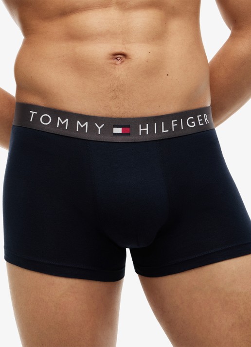 Tommy Hilfiger Boxershorts met logoband in 3-pack - detail 4 donkerblauw
