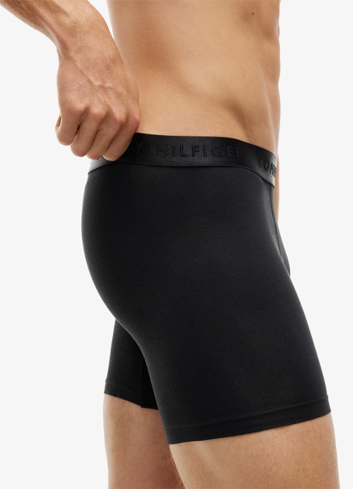Tommy Hilfiger Boxershorts met logoband in 3-pack - detail 2 zwart