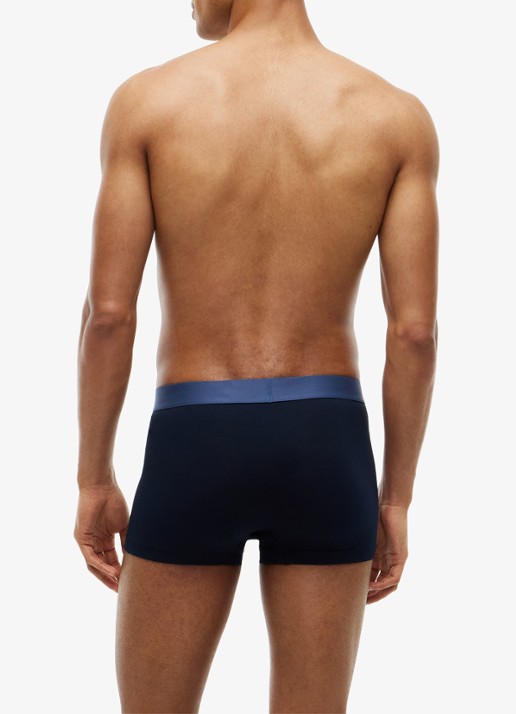 Tommy Hilfiger Boxershorts met logoband in 3-pack - achterkant 4 zwart