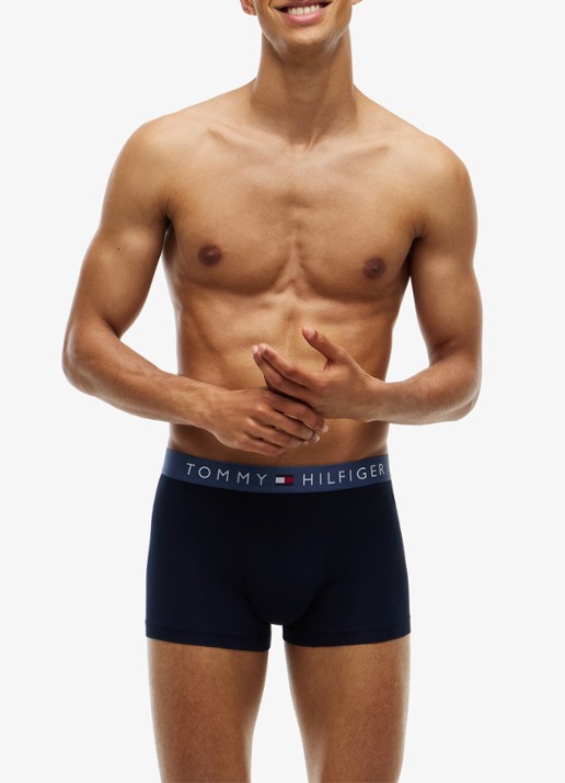 Tommy Hilfiger Boxershorts met logoband in 3-pack - detail zwart