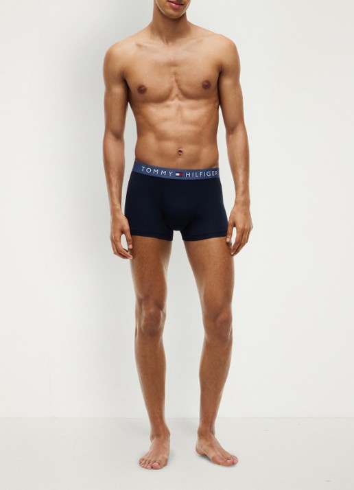 Tommy Hilfiger Boxershorts met logoband in 3-pack - voorkant 6 zwart