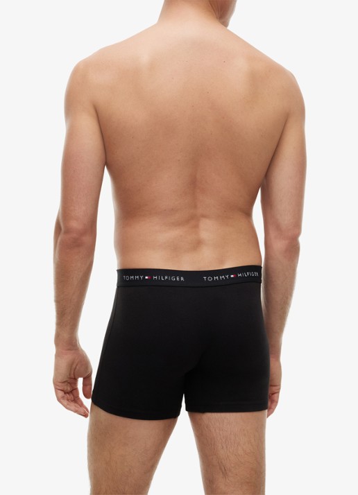 Tommy Hilfiger Boxershorts met logoband in 4-pack - achterkant 6 zwart
