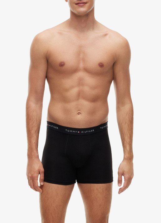 Tommy Hilfiger Boxershorts met logoband in 4-pack - detail 2 zwart