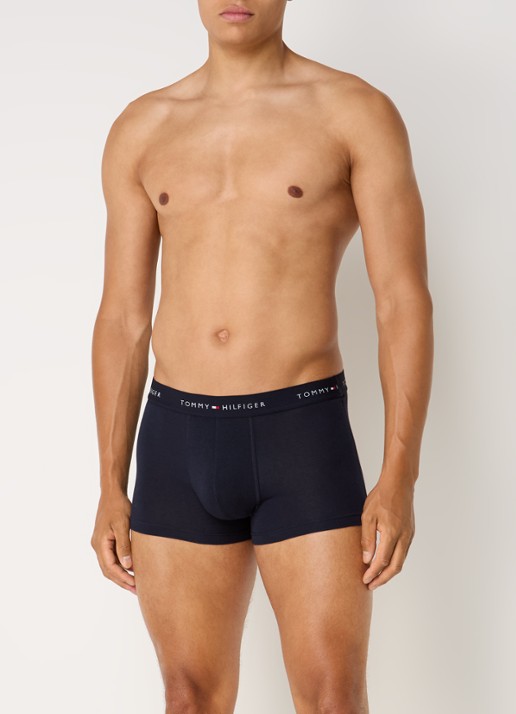 Tommy Hilfiger Boxershorts met logoband in 5-pack - voorkant 3 zwart
