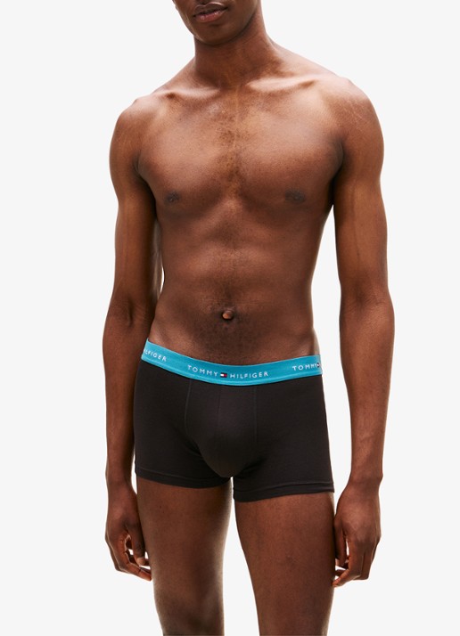 Tommy Hilfiger Boxershorts met logoband in 5-pack - voorkant 6 lichtblauw