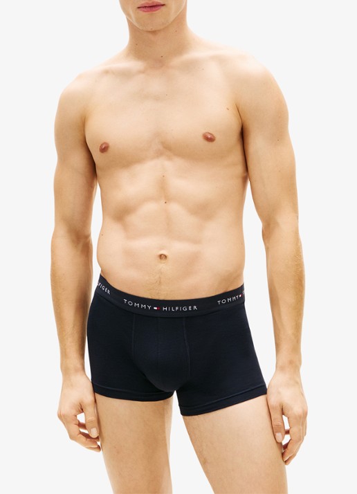 Tommy Hilfiger Boxershorts met logoband in 5-pack - detail 6 donkerblauw