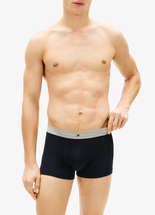 Tommy Hilfiger Boxershorts met logoband in 5-pack - detail 7 donkerblauw