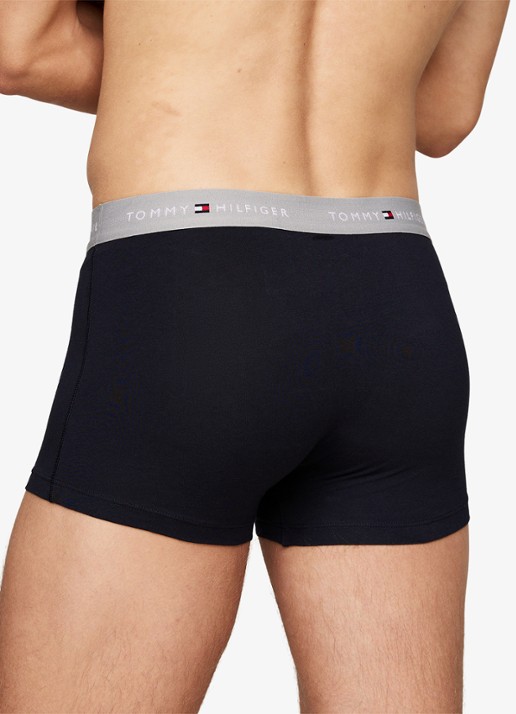 Tommy Hilfiger Boxershorts met logoband in 5-pack - detail 8 donkerblauw