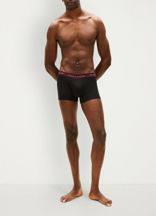 Tommy Hilfiger Boxershorts met logoband in 5-pack - voorkant 3 rood