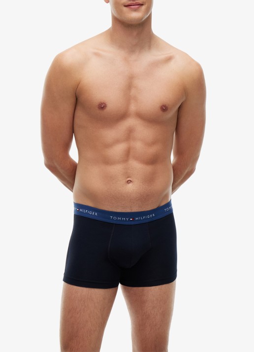 Tommy Hilfiger Boxershorts met logoband in 5-pack - detail zwart