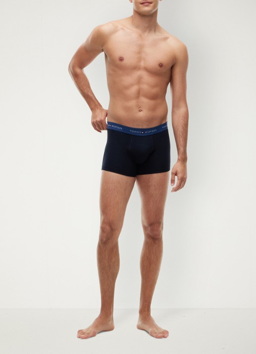 Tommy Hilfiger Boxershorts met logoband in 5-pack - voorkant 6 zwart