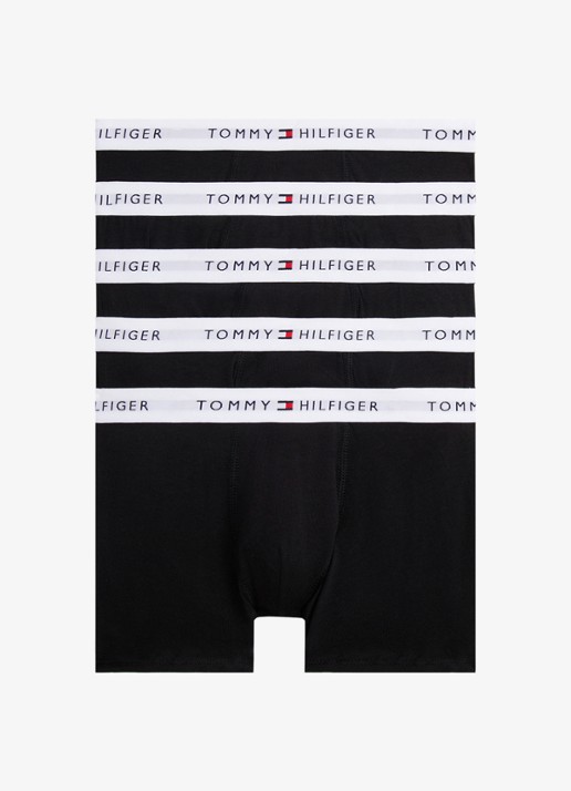 Tommy Hilfiger Boxershorts met logoband in 5-pack - voorkant undefined