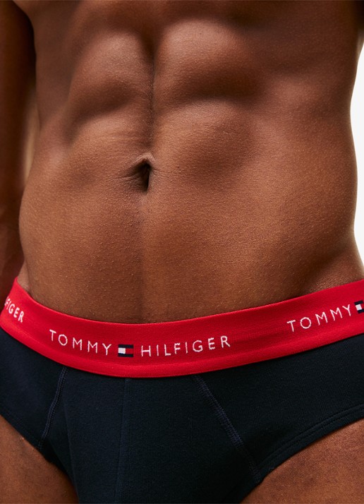 Tommy Hilfiger Boxerslips met logoband in 3-pack - detail 8 des sky/primary red/white-05m