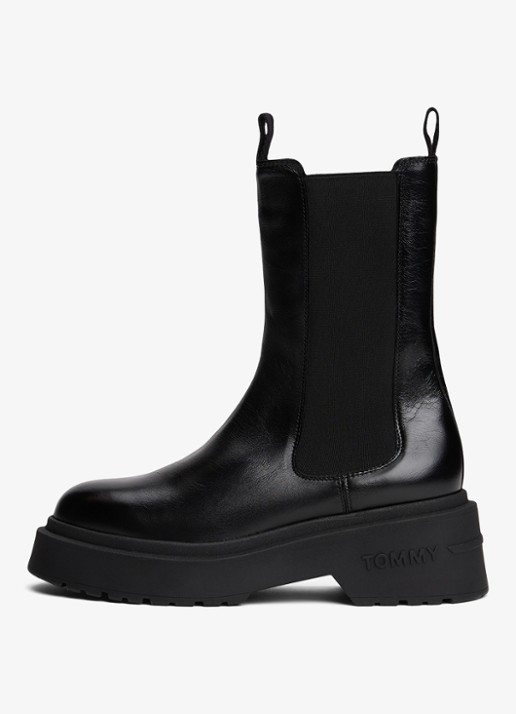 Tommy Hilfiger Chelsea boot van leer
