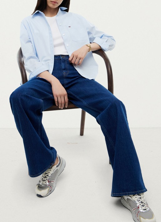 Tommy Hilfiger Claire high waist wide fit jeans met steekzakken - detail 2 jeans