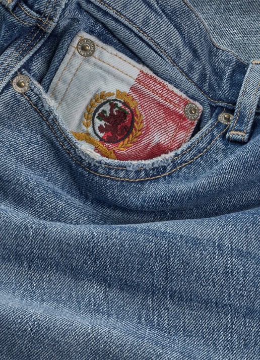 Tommy Hilfiger Claire high waist wide leg jeans met steekzakken - detail 5 indigo