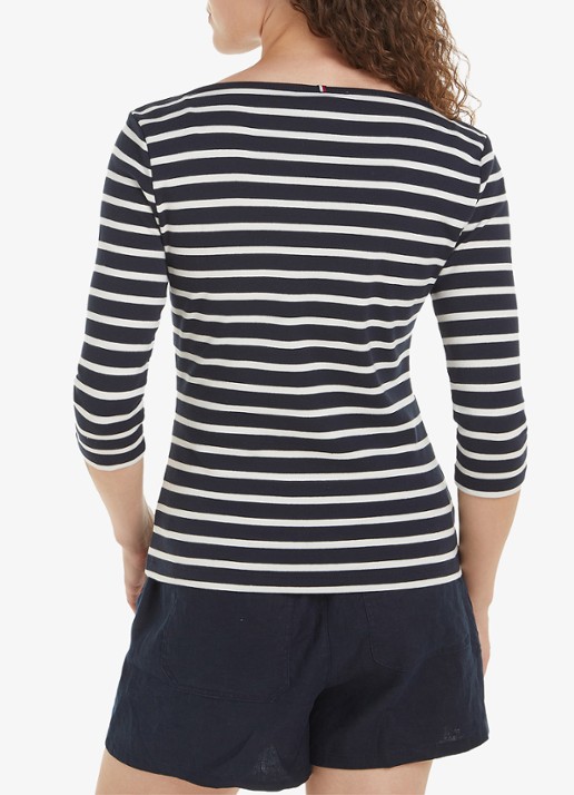 Tommy Hilfiger Cody longsleeve met logoborduring - achterkant 4 ----