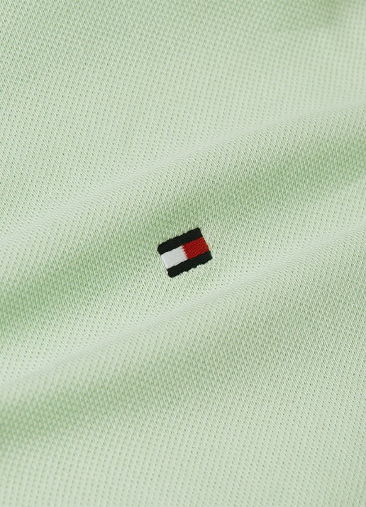 Tommy Hilfiger Core regular fit polo van piqué katoen met logoborduring - detail 6 opal green-lxy / groen