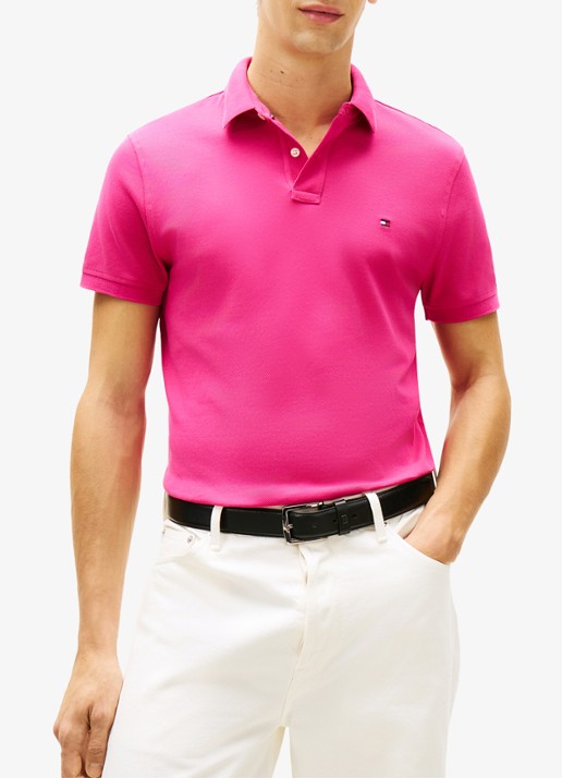 Tommy Hilfiger Core regular fit polo van piqué katoen met logoborduring