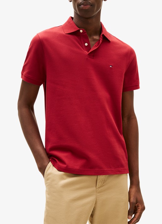 Tommy Hilfiger Core regular fit polo van piqué katoen met logoborduring