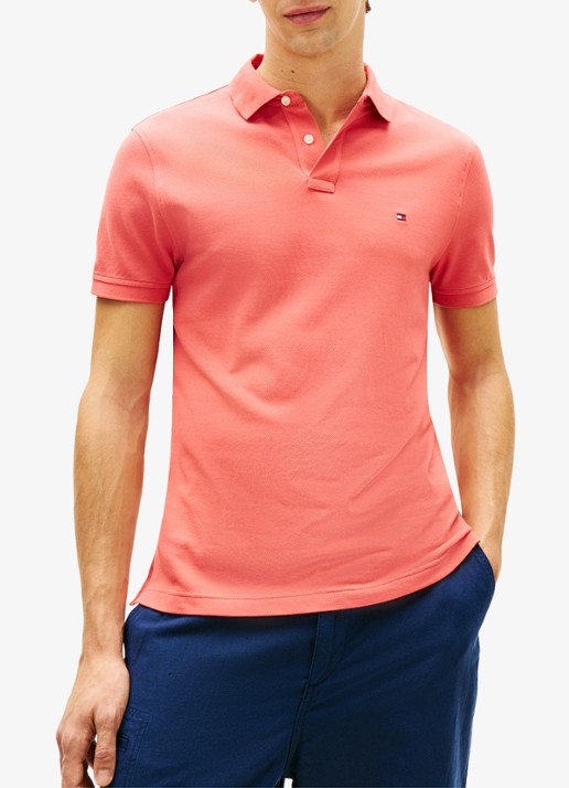 Tommy Hilfiger Core regular fit polo van piqué katoen met logoborduring