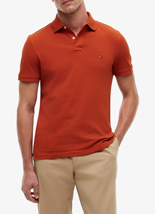 Tommy Hilfiger Core regular fit polo van piqué katoen met logoborduring