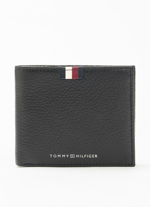 Tommy Hilfiger Corporate portemonnee van leer