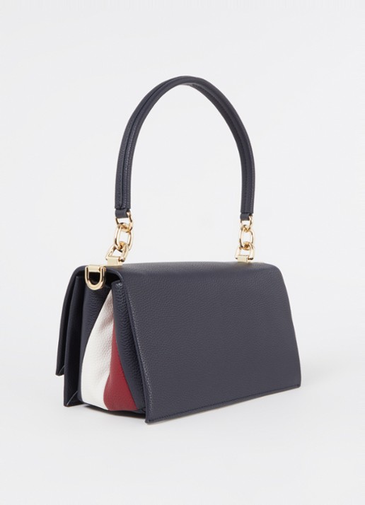 Tommy Hilfiger Crossbodytas met afneembare schouderriem - achterkant 3 donkerblauw