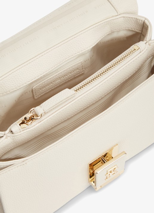 Tommy Hilfiger Crossbodytas van imitatieleer - detail 3 creme