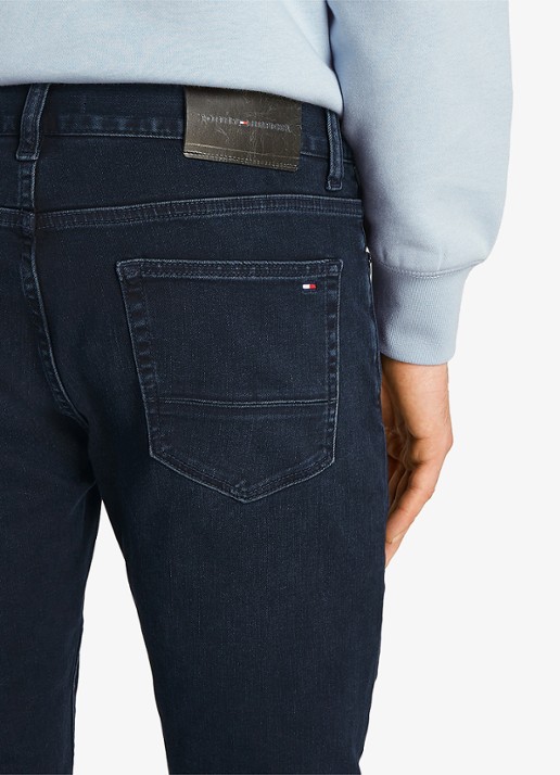 Tommy Hilfiger Denton slim fit jeans met steekzakken - detail 3 donkerblauw