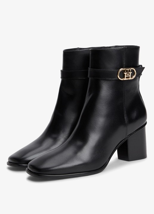 Tommy Hilfiger Enkellaars met logo - detail 2 zwart