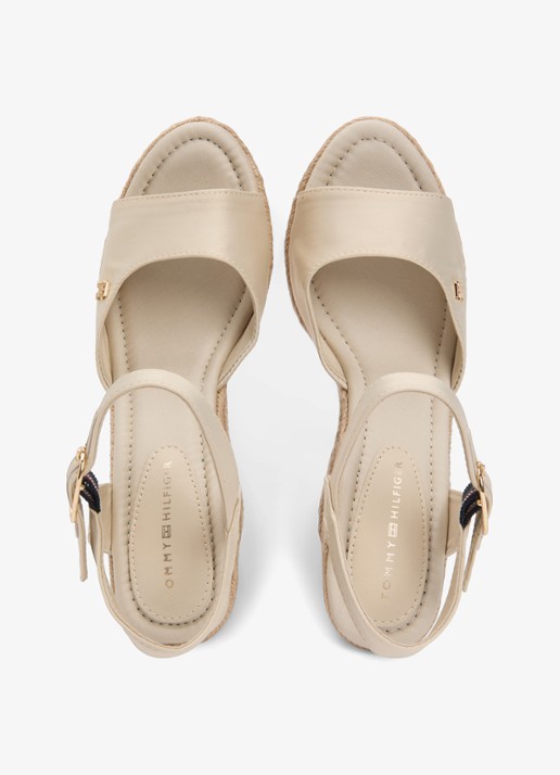 Tommy Hilfiger Espadrille met hak - detail 4 beige
