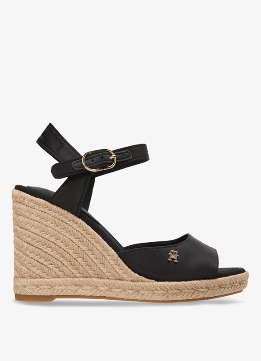Tommy Hilfiger Espadrille met hak - detail 5 zwart