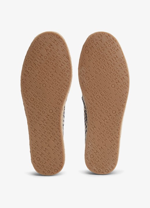 Tommy Hilfiger Espadrille met logoprint - detail 5 donkerblauw