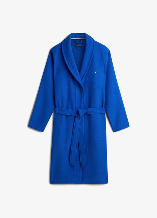 Tommy Hilfiger Essential badjas met structuur