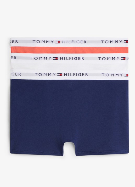 Tommy Hilfiger Essential boxershorts met logoband 3-pack - achterkant 2 donkerblauw