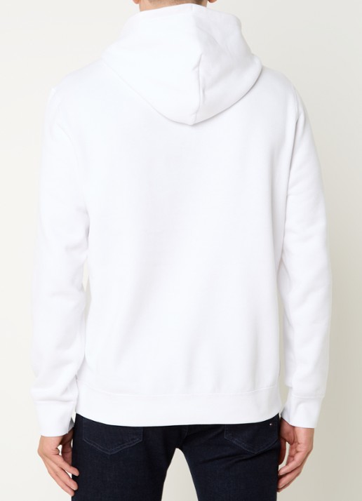 Tommy Hilfiger Essential hoodie met logoborduring - achterkant 3 wit