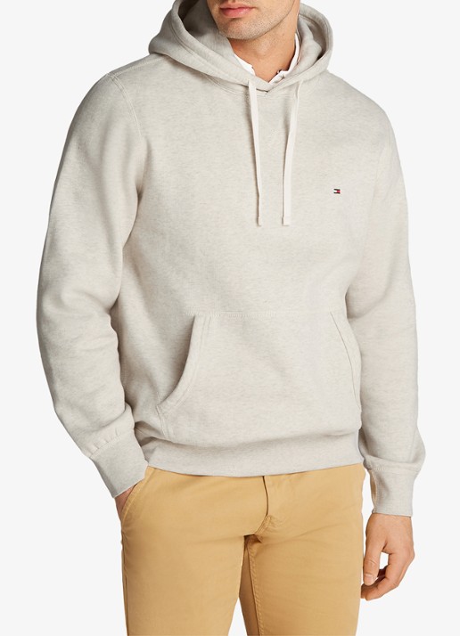 Tommy Hilfiger Essential hoodie met logoborduring - detail 4 beige