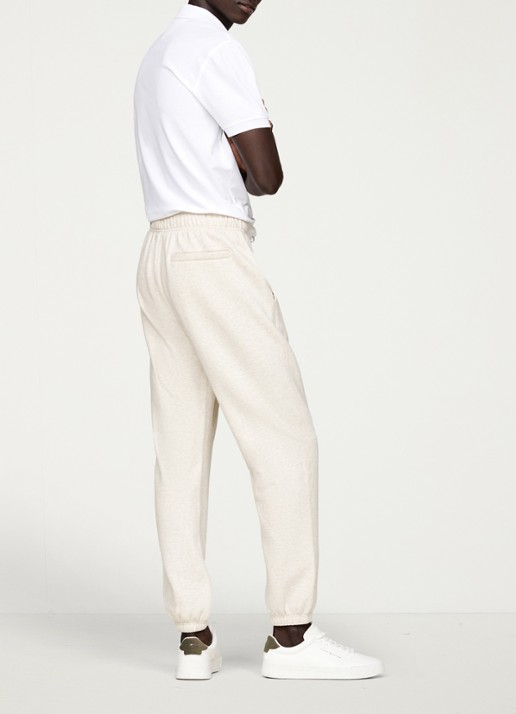 Tommy Hilfiger Essential joggingbroek met logoborduring - voorkant 6 creme