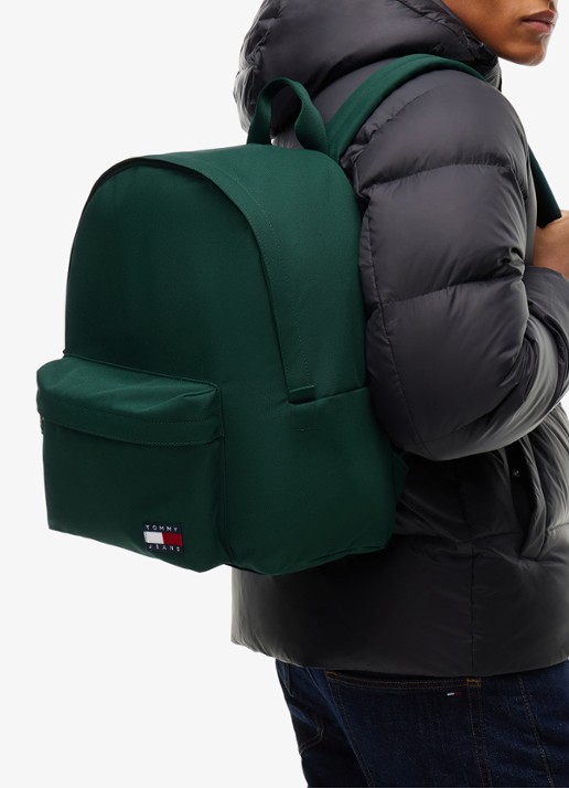 Tommy Hilfiger Essential rugzak met logo - detail 2 elegant green-mcd / groen