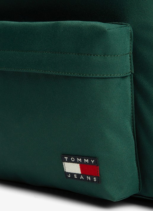 Tommy Hilfiger Essential rugzak met logo - detail 3 elegant green-mcd / groen